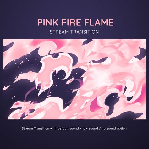 Fire Flame Cast Pastel Pink Cartoon Transition | Colorful Stream Transition | Animated Stream Transition  | Pink Stream Stinger Introducing the modern fire cast cartoon style transition! This dynamic and eye-catching transition is perfect for adding some flair to your streams on Twitch or video edits on YouTube.  𝐂𝐔𝐒𝐓𝐎𝐌 𝐂𝐎𝐋𝐎𝐑 𝐎𝐏𝐓𝐈𝐎𝐍  Please contact me before ordering if you would like to order a custom color. More information can be found here:  https://etsy.me/3qXFSFc An additi Liquid Transition, Colorful Fire, Twitch Streaming Setup, Custom Cast, Pink Cartoon, Pink Fire, Arte Do Kawaii, Streaming Setup, Fire Flame