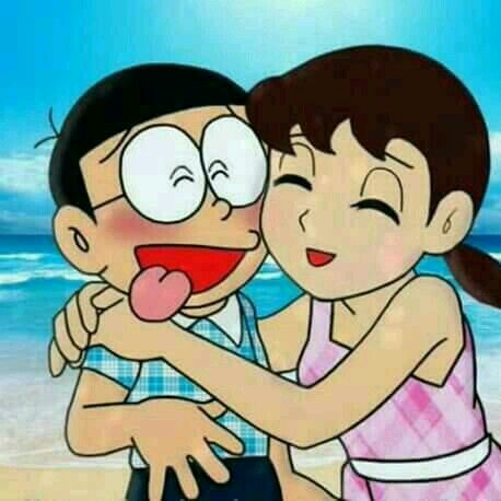 Preteen Nobita & Shizuka Nobita And Shizuka, Romantic Cartoon Images, Cartoon Kiss, Nobita Shizuka, Cow Print Wallpaper, Doremon Cartoon, Love Is Comic, Doraemon Cartoon, Doraemon Wallpapers