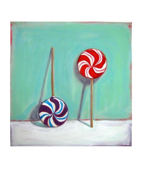 Lollipop Painting at PaintingValley.com | Explore collection of Lollipop Painting Candy Reference, Lollipop Painting, Suckers Lollipops, Food Paintings, Modern Kitchen Art, Paintings On Paper, Art Alevel, Wayne Thiebaud, Abstract Face Art