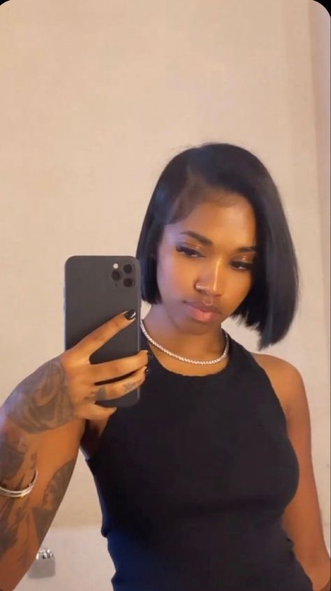 Natural Hair Bob, Bob Black, All Hairstyles, Creative Products, Hair Laid, Hair Crush, Baddie Hairstyles, Hair Game, Art Website