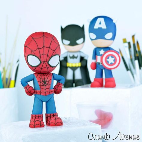 Superman Cake Topper, Superhero Template, Superhero Cake Toppers, Disney Frozen Cake, Lego Invitations, Spiderman Birthday Cake, Ninja Turtle Cake, Avenger Birthday Party, Cake Topper Tutorial