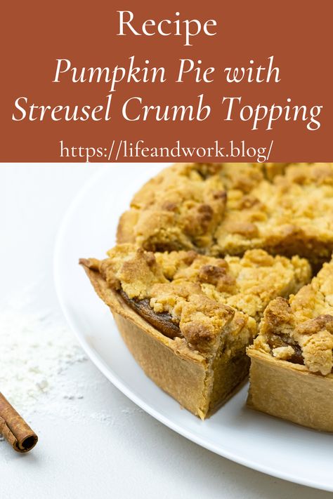 Unique Pumpkin Pie, Streusel Topping Recipe, Pie Crust Uses, Recipe Pumpkin, Pumpkin Bars, Pie Tops, Pumpkin Spice Coffee, Pumpkin Pie Recipes, Crumb Topping