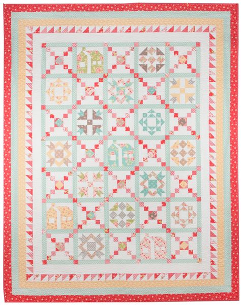 Crossroads Quilt Pattern, Crossroads Quilt, Tree Quilts, Sampler Quilts, Quilt Border, Tree Quilt, Sampler Quilt, Fat Quarter Shop, Strawberry Fields