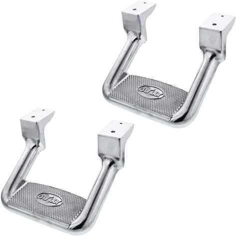 Amazon.com: Bully AS-200 Polished Aluminum Universal Fit Truck Side Step Set of 2 for Trucks from Chevy (Chevrolet), Ford, Toyota, GMC, Dodge RAM, Jeep : Automotive Truck Steps, Tire Steps, Best Pickup Truck, Trailer Ramps, Step Railing, Metal Steps, Aluminum Siding, Steps Design, Chevy Chevrolet