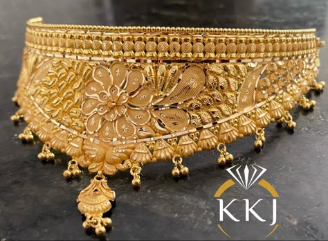 Choker Set Gold Jewellery Designs, Chokar Design Jewelry In Gold, Gold Choker Designs, Gold Choker Necklace Indian, Wedding Gold Necklace, Bridal Choker Necklace, Fashion Jewelry Necklaces Gold, Choker Design, Choker Necklace Online