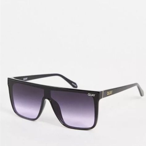 New Quay Australia X Paris Nightfall Black Purple Fade Sunglasses Shield Sunnies Quay Australia, Birthday List, Sunnies, Cute Outfits, Australia, Sunglasses, Paris, Purple, Birthday