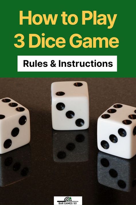 bargames 101 Dice Game Rules, Yahtzee Game, Street Game, Family Card Games, Game Rules, Fun Card Games, Family Party Games, Bar Games, Craps