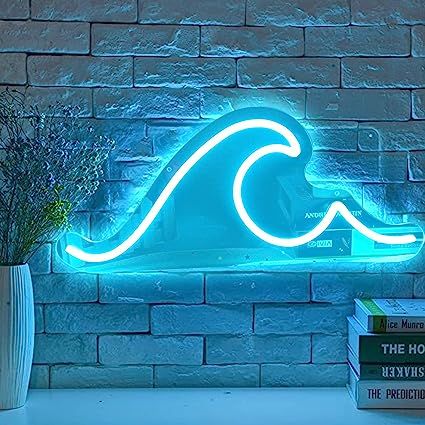 Sign For Living Room, Ocean Theme Party, Bullet Journal Mood Tracker Ideas, Neon Nights, Neon Sign Bedroom, Bar Party, Office Bar, Novelty Lighting, Lights Led