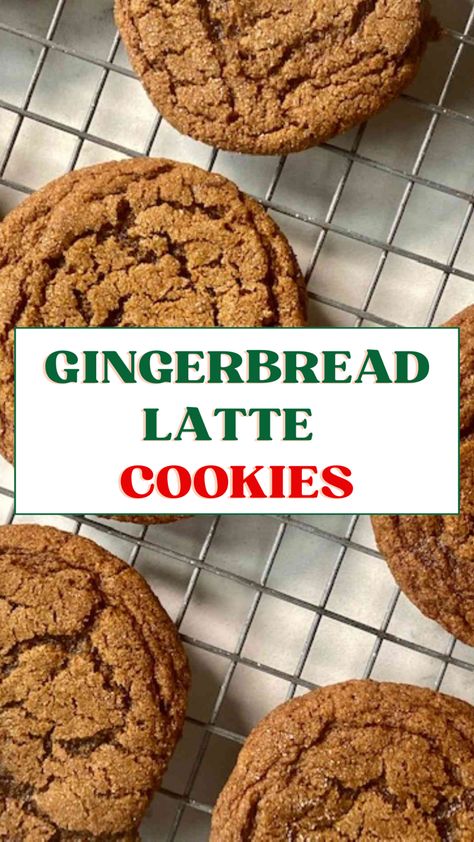 Gingerbread Latte Cookies — SiLLibake Espresso Gingerbread Cookies, Nyt Cooking Gingerbread Latte Cookies, Chewy Gingerbread Latte Cookies, Gingerbread Latte Cookies Nyt, Ginger Latte Cookies, Soft Gingerbread Latte Cookies, Gingerbread Latte Cookies, Chanukah Cookies, Gingerbread Bites