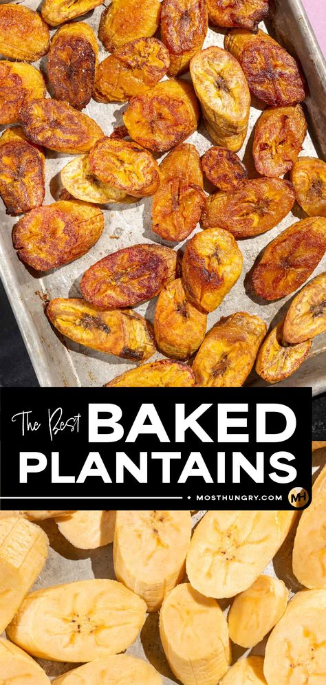 The Best Sweet Baked Plantains Jamaican Aesthetic, Plantains Recipe, Fried Plantain Recipe, Sweet Fried Plantains, Roasted Plantains, How To Cook Plantains, Baked Plantains, Fried Plantains, Plantain Recipes