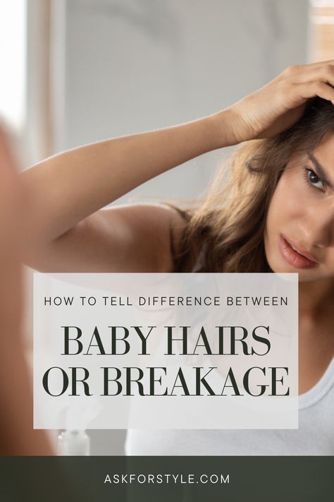 We will cover difference between new hair growth vs hair breakage and try to answer if baby hairs are a sign of new growth or hair breakage. Breakage In Front Of Hair, How To Stop Hair Breakage, Repair Hair Breakage, Hair Wont Grow, Vs Hair, Baby Hair Growth, Hair Breakage Remedies, Stop Hair Breakage, Essential Oils For Pregnancy