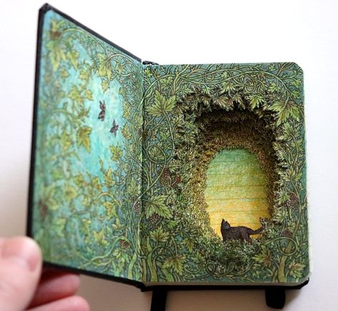 Fairytale Scenes Nestle Between the Covers of Isobelle Ouzman's Altered Books — Colossal Book Art Sculptures, Tunnel Book, Altered Book Art, The Art Of Storytelling, Colossal Art, Book Pieces, Book Sculpture, Visual Culture, Bratislava