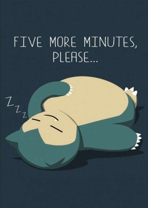 Snorlax Sleeping, Snorlax Art, Snorlax Pokemon, Five More Minutes, Manga Poster, Pokemon Snorlax, Pokemon Poster, Pokemon Backgrounds, Being Lazy