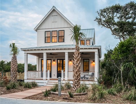 Beach Cottage Floor Plans, Narrow Beach House, Lake Cottage House Plans, Coastal Cottage House Plans, Small Beach Cottages, Beach Cottage House Plans, Beach House Floor Plans, Coastal Homes Plans, Small Beach Houses