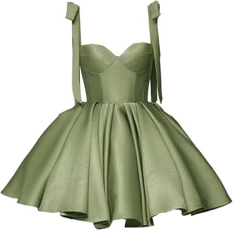 Ball Dresses For Teens, Prom Dresses Short For Teens, Satin Homecoming Dresses, Debs Dresses, Gown With Pockets, Homecoming Dresses For Teens, Bow Straps, Cocktail Prom Dress, School Dance Dresses