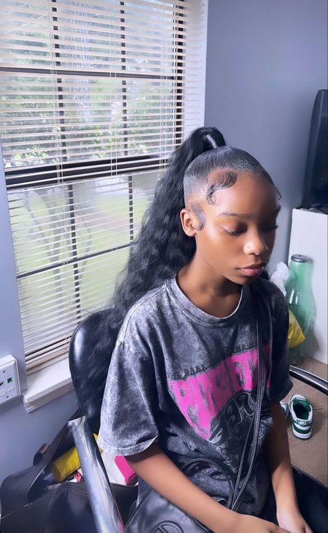 Cute Weave Hairstyles, Track Hairstyles, Sleek Ponytail Hairstyles, Quick Weave Hairstyles, Braided Cornrow Hairstyles, Cute Box Braids Hairstyles, Curly Hair Styles Easy, Pretty Braided Hairstyles, Dope Hairstyles