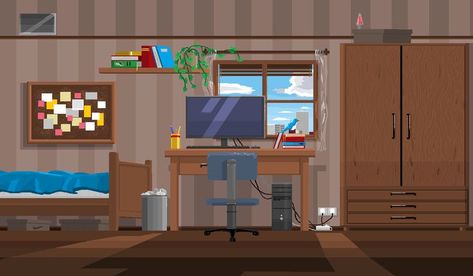 a room 2d Pixel Art, Pitch Ideas, Pixel Art Background, Pixel Art Characters, Pix Art, Art Characters, Cozy Room, Art Background, Funny Things