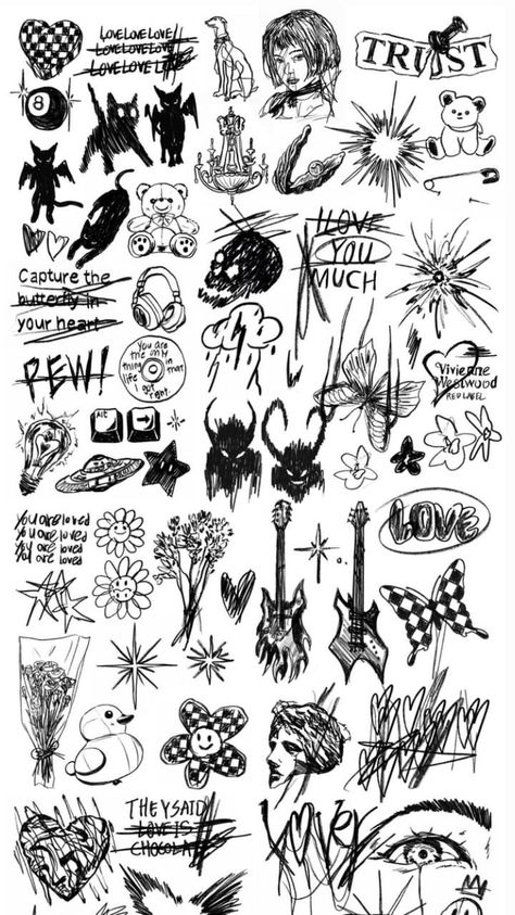 Patchwork Tattoo Grunge, Male Grunge Tattoos, Goth Tattoo Men, Alternative Tattoos Grunge Men, Grunge Patch Work Tattoos, Sketch Style Tattoos Men, Flash Tattoo Designs Grunge, Tattoo Sketches Unique Men, Tattoo Flash Art Grunge