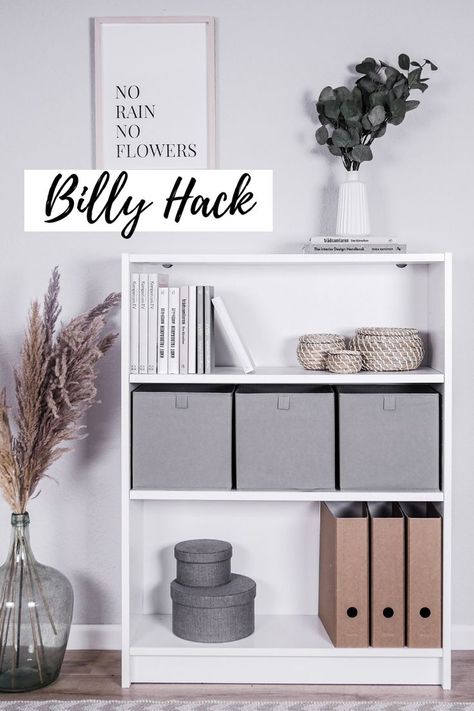 Dein Billy Regal, so besonders wie Du! Spannende Hacks und Add-ons für viele IKEA Möbel findest du bei uns im Shop :-) Billy Regal Hack, Billy Hack, Ikea Billy Hack, Ikea Regal, Billy Regal, Kallax Regal, Ikea Billy, No Rain No Flowers, Hobby Room