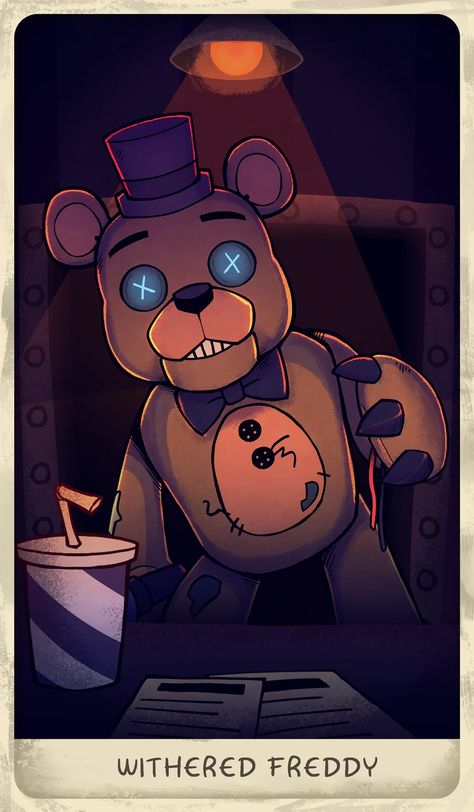 Withered Freddy, Fnaf Vhs, Art Fnaf, Fnaf Foxy, Fnaf Freddy, Homemade Stuff, Fnaf Wallpapers, Fnaf Movie, Fnaf Comics