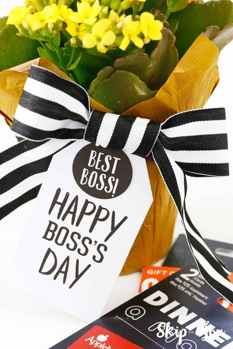 Celebrate National Boss's Day like a BOSS | Skip To My Lou Boss Gifts Diy, Boss Day Gift Ideas, Bosses Day Cards, Happy Boss, Gift Card Holder Diy, Happy Boss's Day, Boss Gifts, Boss Day, Dinner Gifts