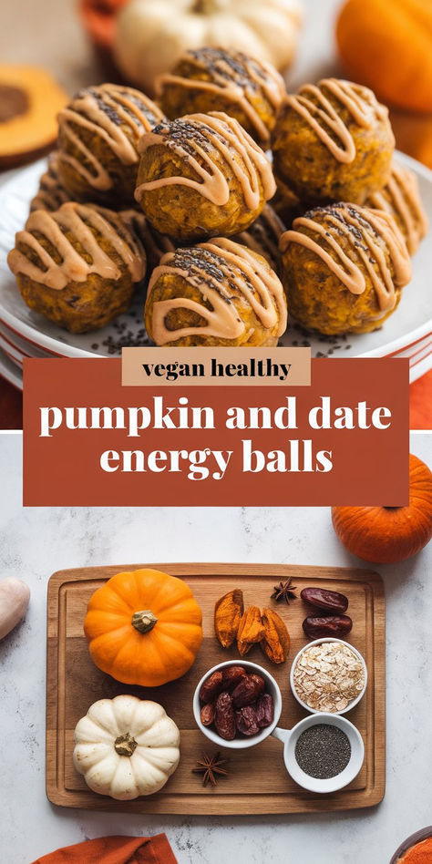 Pumpkin Date Balls displayed in a bowl, perfect for a healthy snack or dessert. Pumpkin Recipes Protein, Date Snack Recipes, Healthy Snacks For Energy, Pregnancy Energy Balls, Healthy Date Recipe, Date Recipes Pregnancy, Date Sweetened Desserts, Dates Recipes Healthy, Pumpkin Healthy Recipes