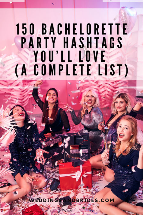 Hashtags for every style of celebration. Bachelorette Name Ideas, Bachelorette Hashtag Ideas, Bachelorette Hashtags, Bachelorette Party Hashtags, Group Chat Names, Fun Bachelorette Party, Hashtag Ideas, Cool Hashtags, Awesome Bachelorette Party