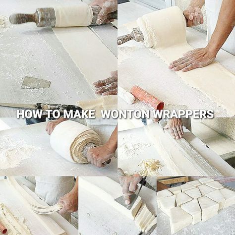 HOW TO MAKE MOLO OR WONTON WRAPPER Universaly it is known as Wonton wrapper. While here in the Philippines, we call it Molo wrapper. This recipe is a simple recipe of homemade wonton wrapper for siomai. However, if you want to make it as a business, you can also sell these molo wrappers. Fresh Lumpia Recipe, Bobby Flay Pizza Dough, Pancit Palabok Recipe, Palabok Recipe, Lechon Recipe, Chinese Egg Noodles, Spring Roll Recipes, Fresh Lumpia, How To Make Wontons