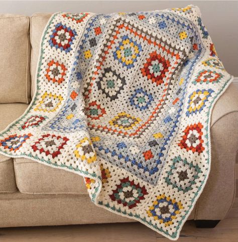 Classic Granny Square, Pillow Crochet Pattern, Annie's Crochet, Pillow Crochet, Granny Square Afghan, Crochet Granny Square Blanket, Crochet Gift, Manta Crochet, Haken Baby