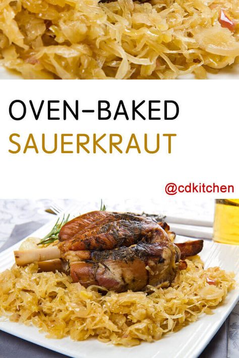 Baked Sauerkraut, Cooking Sauerkraut, Fry Potatoes, Veggie Pot Pie, German Food Authentic, Sauerkraut Recipe, Kielbasa Recipes, Brown Sugar Recipes, Sauerkraut Recipes