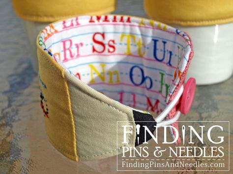 Finding Pins and Needles: Personalized Pencil Drink Sleeve Teacher Holiday Gifts, Stash Buster, Personalized Pencils, Quilted Gifts, Mug Cozy, Crafty Gifts, Mug Wrap, Pins And Needles, Personalized Mug