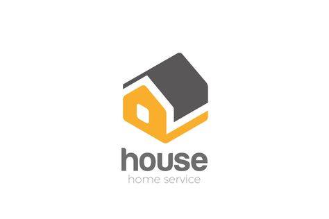 House Isometric Abstract Household Services Logo Template AI, EPS Home Service Logo, Isometric Logo, House Isometric, Housing Logo, Household Services, Hero Outfits, Abstract House, Futuristic House, Logo House