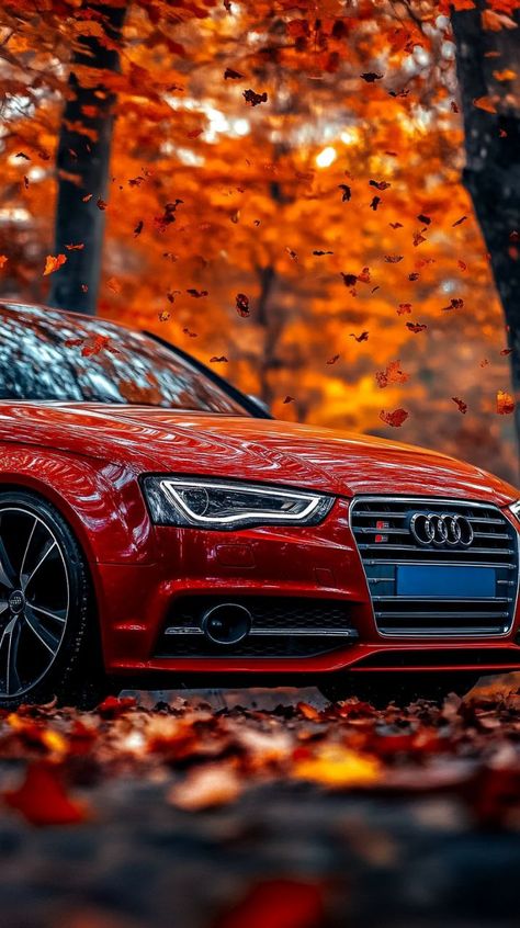 Powerful Lines, Tree With Leaves, Wallpapers For Phone, Leaves Falling, Autumn Tree, Low Angle, Audi S4, Cool Wallpapers For Phones, Cool Wallpapers