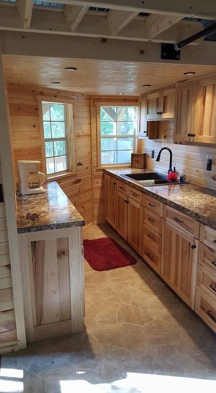 Small Cabin Kitchens, Old Hickory Sheds, Lofted Cabin, Lofted Barn Cabin, Shed Cabin, Shed Home, Shed To Tiny House, Cabin Floor, Tiny House Layout