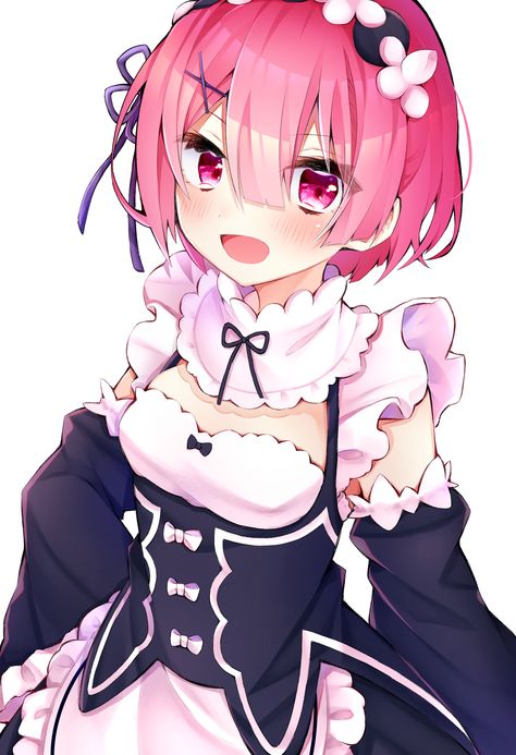 Pinterest Ram Re Zero, Re:zero Kara Hajimeru Isekai Seikatsu, Ram And Rem, Anime Maid, Cute Anime Profile Pictures, Re Zero, Anime Kawaii, Girl Drawing, Pink Hair