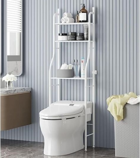 TOILET STORAGE RACK Number of shelves: 3 Special features: Adjustable Shape: Trapezoid Age range (description): Adult Finish type: Smooth Length: 2'10 Width: 10.5' Height: 2' https://easytopocket.myshopify.com/collections/trending-now/products/toilet-storage-rack #sale #portable #shelves #movable #spaceutilizer #SmartHome #onlineshopping #easytopocket Bathroom Organization Shelves, Toilet Storage Rack, Portable Shelves, Toilet Rack, Over The Toilet Storage, Storing Towels, Bathroom Space Saver, Over The Toilet, Rack Storage