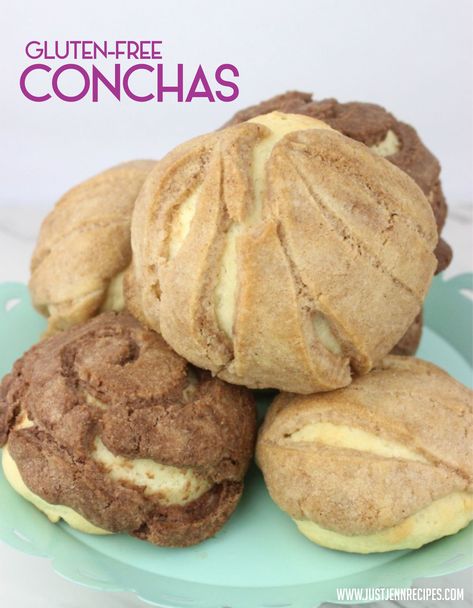 Gluten Free Conchas, Gluten Detox Cleanse, Conchas Recipe, Gf Breakfast, Gluten Allergy, Gf Bread, Gluten Free Bakery, Dough Ingredients, Gluten Intolerance