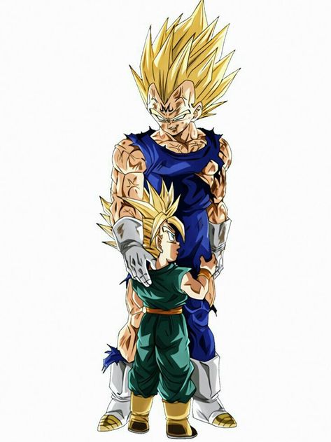 Vegeta Y Trunks, Vegeta Anime, Vegeta And Trunks, Goten Y Trunks, Image Dbz, Z Tattoo, Dragon Ball Tattoo, Dbz Characters, Manga Tattoo