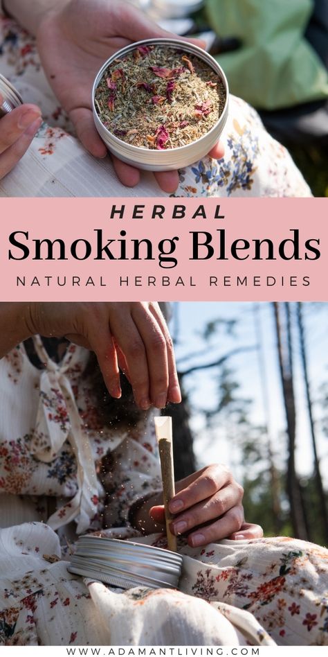 Herbal Cigarettes ~ Medicinal Smoking Blends Smokable Herbs Diy, Smokable Herb Blends, Medicinal Herbs Recipes, Herb Crafts, Smokable Herbs, Medicinal Herbs Remedies, Herb Diy, Herbal Medicine Recipes, Herbs And Plants