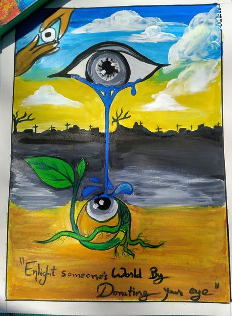 Donate eye.... Rangoli On Organ Donation, Eye Donation Quotes, Eye Donation Drawing, Eye Donation Poster Drawing, Eye Donation Poster Creative Drawing, Organ Donation Poster Creative, Eye Donation Poster Creative, Eye Donation Poster, Organ Donation Poster