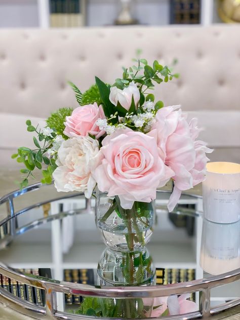 Pink Floral Centerpieces, Pink Flower Centerpieces, Peony Centerpiece, Peony Flower Arrangements, Blush Peony, Peonies Centerpiece, Pink Flower Arrangements, Building Office, Pink Centerpieces