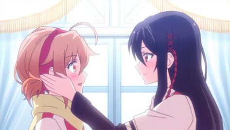 #YuriLove #YuriAnime #GirlxGirl Yuri Gif, Kawaii Gif, Banner Gif, Yuri Anime, My Precious, Anime Pics, Video Projection, Cute Anime Pics, The Universe