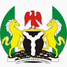 DESCRIPTION OF THE NIGERIA COAT OF ARMS. — Steemit Nigeria Coat Of Arm, Coat Of Arm, An Eagle, White Horses, Coat Of Arms, The National, Eagles, Silver Color, Wreath