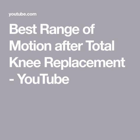 What To Do At Home, Knee Replacement Surgery, Knee Surgery, Knee Replacement, Subscribe Button, Scar Tissue, Range Of Motion, New Video, Fun To Be One