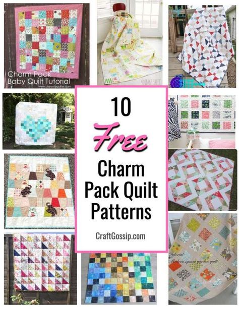 Riley Blake Quilt Patterns, Charm Pack Patterns, Twin Quilt Pattern, Charm Pack Quilt Patterns, Charm Square Quilt, Baby Quilt Tutorials, Charm Pack Quilt, Charm Pack Quilts, Charm Quilt