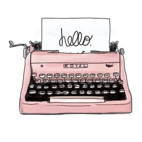 Want to know what it means to get the PINK slip? Typing Machine, Pink Typewriter, Vertrouw Op God, Wallpaper Rose, Retro Typewriter, Image Swag, Tumblr Stickers, Pink Retro, Typewriter