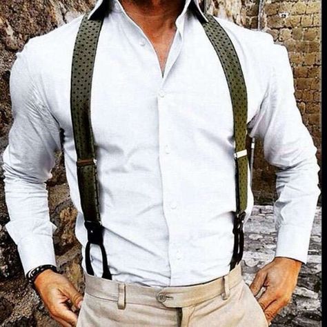 Ditch the Hoodie (24 Photos) - Suburban Men Suspenders Men Fashion, Classy Lifestyle, Style Masculin, Suspenders Men, Hipster Mens Fashion, Tie Shirt, Hipster Outfits, Sharp Dressed Man, Mens Formal