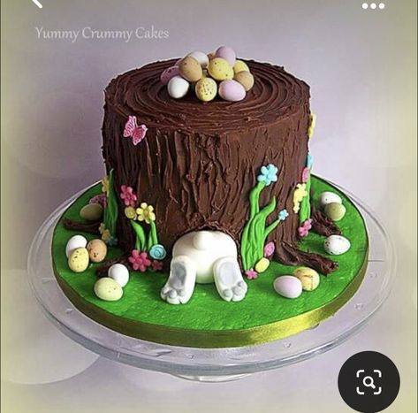 Easter Birthday Cake, Easter Cake Designs, Easter Themed Cakes, Cute Easter Desserts, Easter Cake Decorating, Chocolate Easter Cake, Salted Caramel Buttercream, Whimsical Bunny, Cake Competition