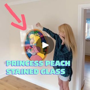 997K views · 21K reactions | Painting Princess Peach Stained Glass 🎨 | peach, art of painting | Painting Princess Peach Stained Glass 🎨 | By Jamie Jo Art | Facebook Painting Princess, Art Of Painting, Peach Art, Painting Painting, Princess Peach, Stained Glass, Crafts For Kids, Stain, Glass