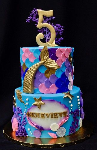 Black Little Mermaid Cake, Mermaid Party Cake, Mermaid Birthday Party Food, Mermaid Birthday Cake, Little Mermaid Cake, Princess Cakes, Cakes Decorating, Little Mermaid Cakes, Mermaid Birthday Cakes